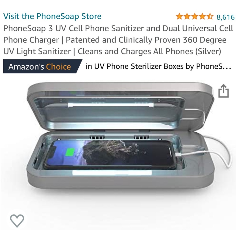 PhoneSoap UV Sanitizer for Cell Phones
